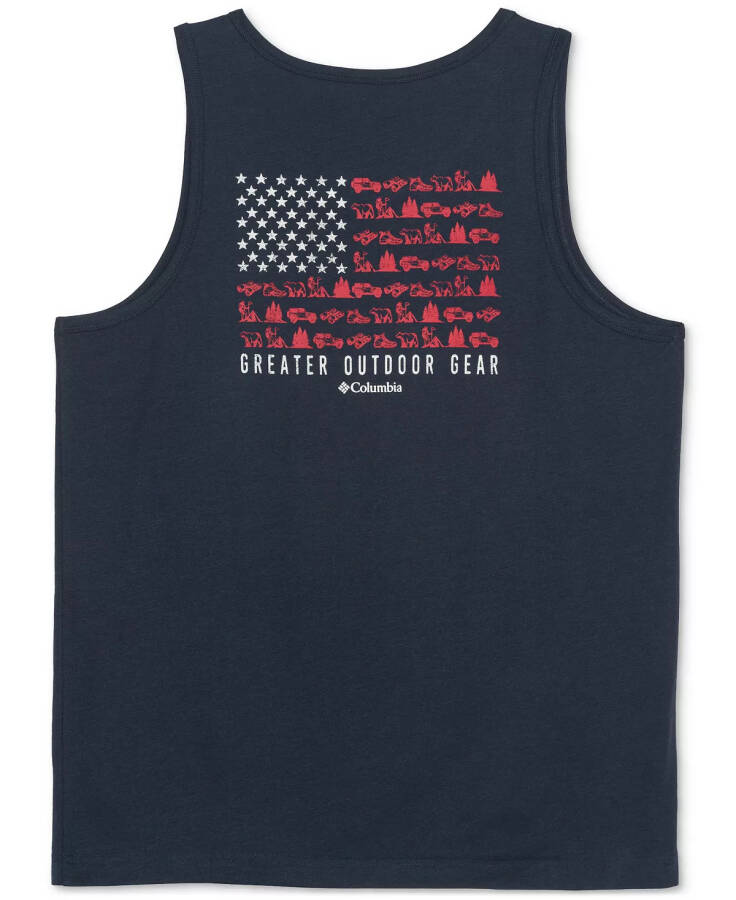 Men's Logo Flag Graphic Tank Top Columbia Navy - 1