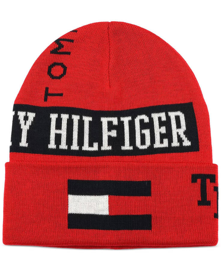 Men's Logo Graphic Cuffed Hat Primary Red - 5