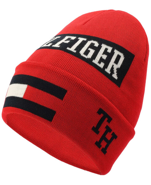 Men's Logo Graphic Cuffed Hat Primary Red - 7