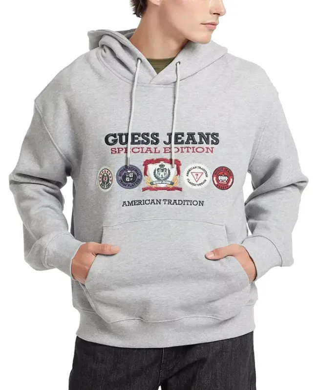 Men's Logo Graphic Hoodie - GUESS JEANS