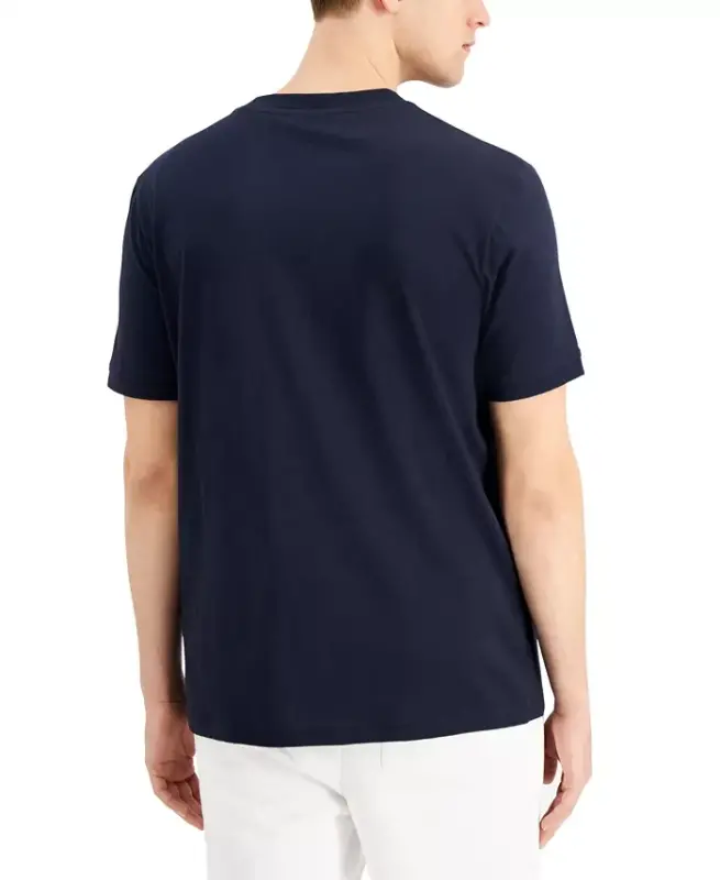 Men's Logo Patch T-Shirt - Dark Blue - 2