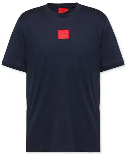 Men's Logo Patch T-Shirt - Dark Blue - 4