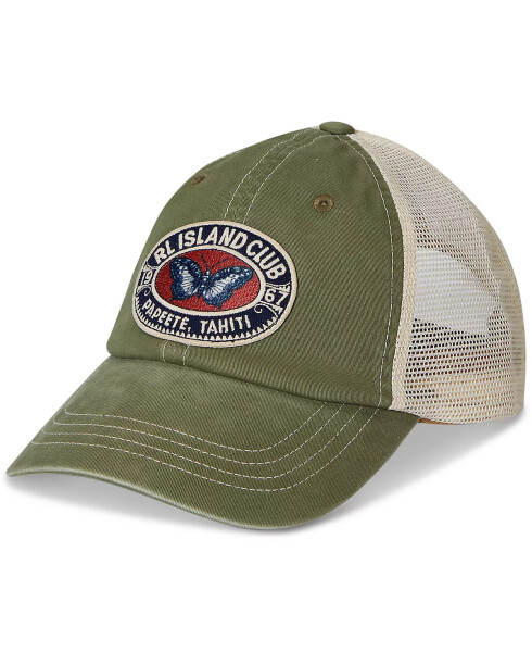 Men's Logo-Patch Twill Trucker Cap Garden Trail - 1