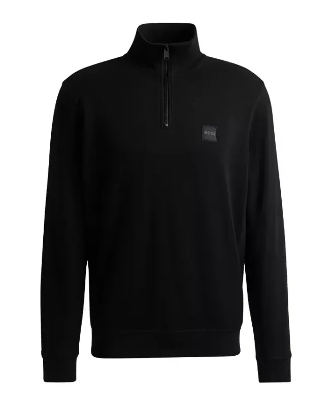 Men's Logo Patch Zip-Neck Sweatshirt - 2
