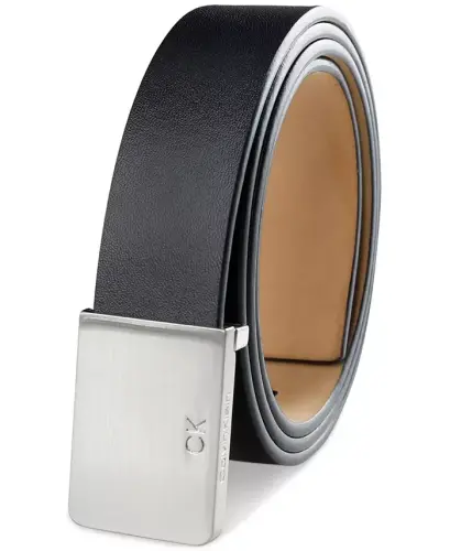 Men's Logo Plaque Belt 