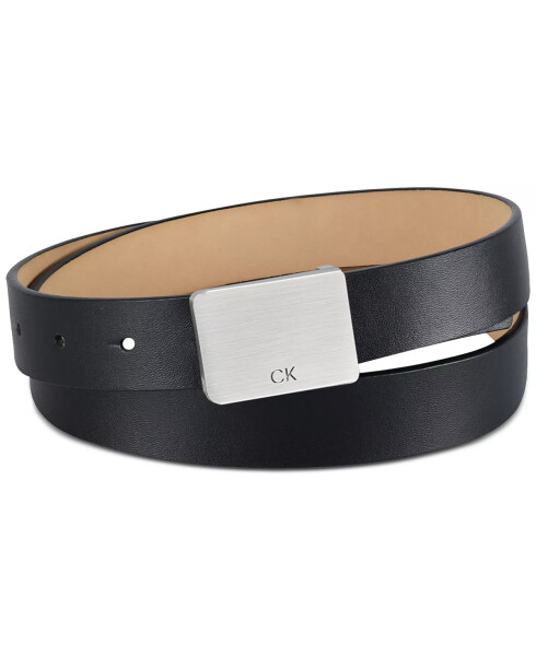 Men's Logo Plaque Belt Black - 2