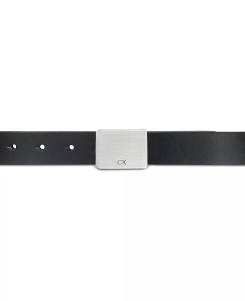 Men's Logo Plaque Belt Black - 4