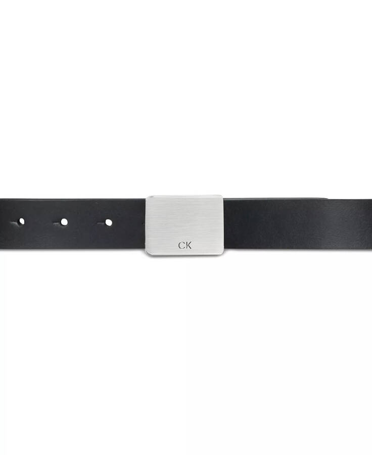 Men's Logo Plaque Belt Black - 4