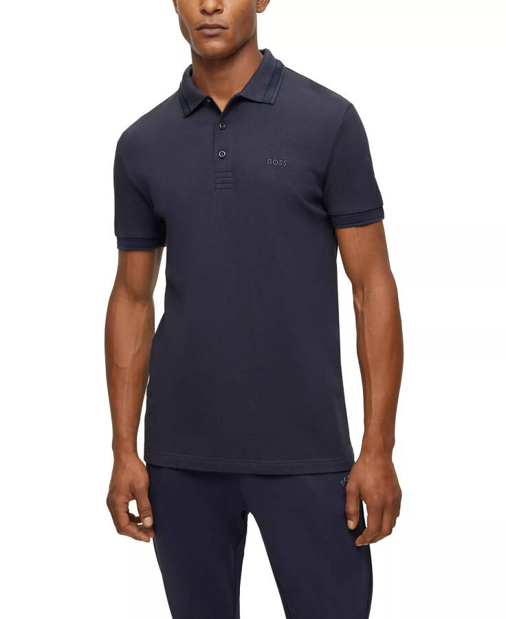 Men's Logo Polo Shirt Navy - 5