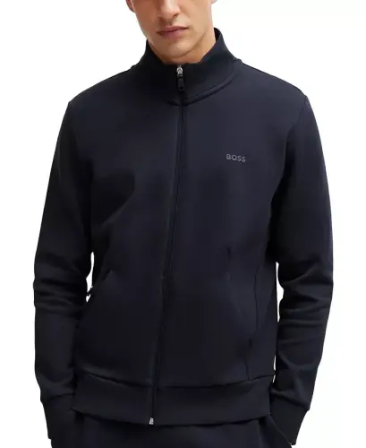 Men's Logo Print Zip-Up Sweatshirt - 1