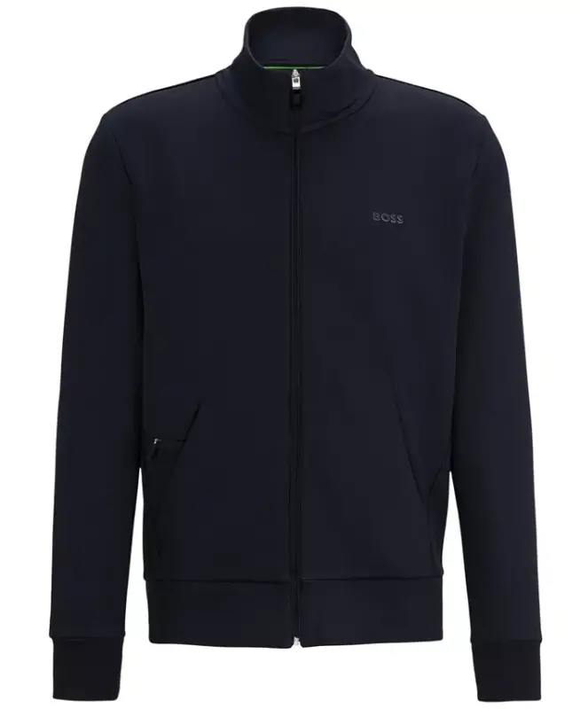 Men's Logo Print Zip-Up Sweatshirt - 4