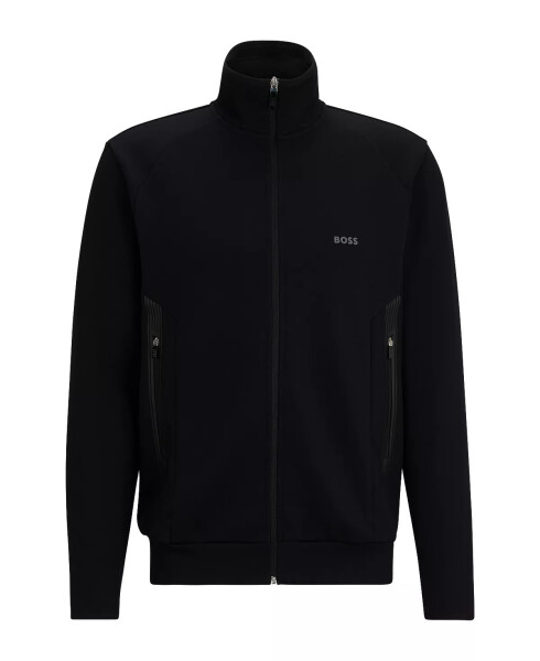 Men's Logo Print Zip-Up Sweatshirt Black - 3