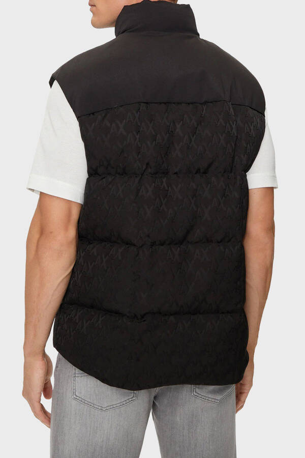 Men's Logo V-Neck Zipper Vest - 2