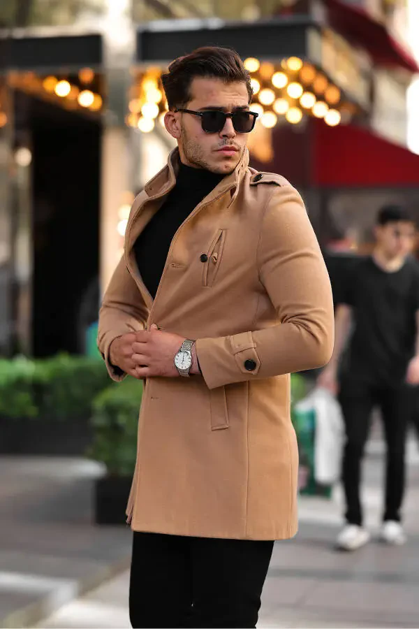 Men's long cashmere coat - 4