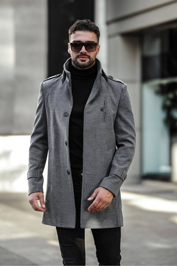 Men's long cashmere coat - 6