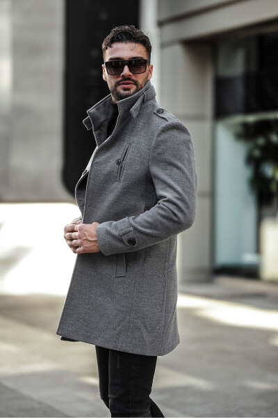 Men's long cashmere coat - 7