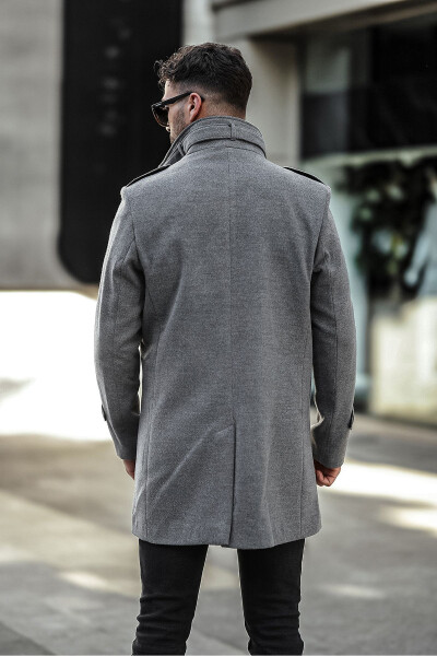 Men's long cashmere coat - 9