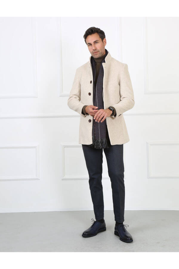 Men's Long Coat - 6050 - BEIGE - 1