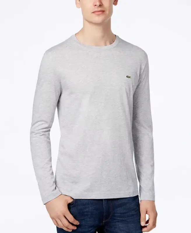 Men's Long Sleeve Crew Neck Jersey T-Shirt - LACOSTE