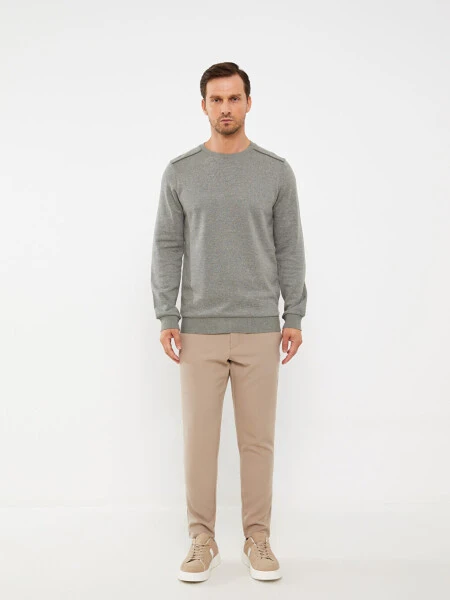 Men's Long Sleeve Crew Neck Sweatshirt - 3