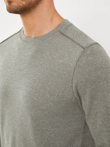 Men's Long Sleeve Crew Neck Sweatshirt - 4