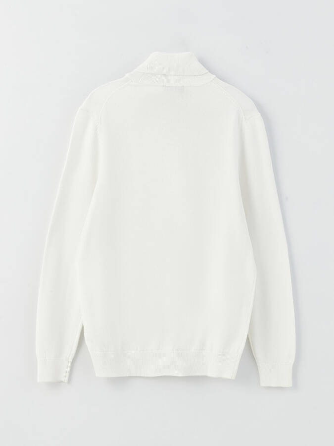 Men's Long Sleeve Fisherman Knit Sweater - 18