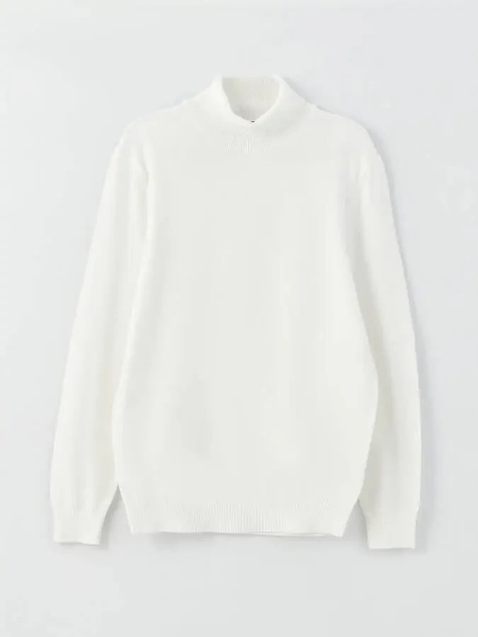 Men's Long Sleeve Fisherman Knit Sweater - 23