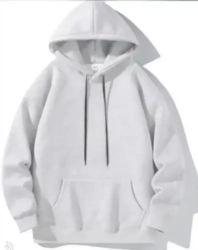 Men's Long Sleeve Hooded Basic Sweatshirt Hoodie - Gray - 5