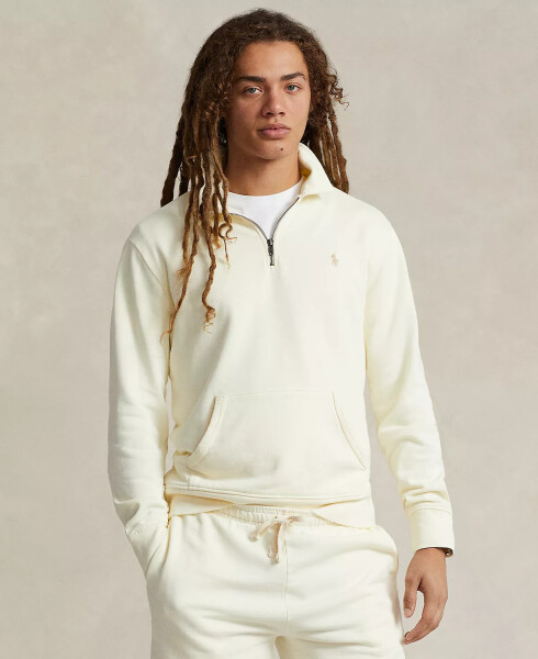 Men's Loopback Fleece Quarter-Zip Sweatshirt Clubhouse Cream - 1