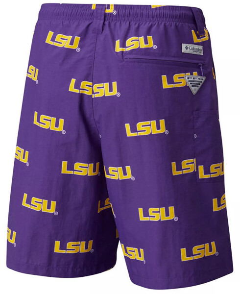 Men's LSU Tigers Backcast Printed Shorts Purple - 2