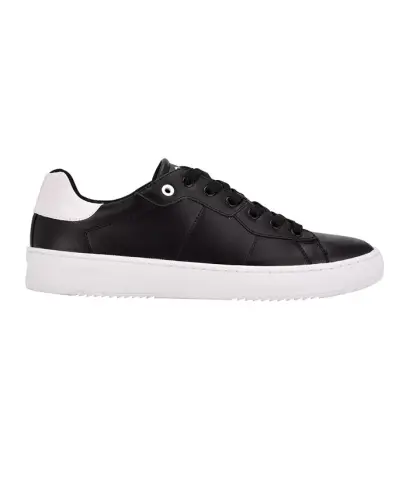 Men's Lucio Casual Lace Up Sneakers - Black, White Croc - CALVIN KLEIN (1)