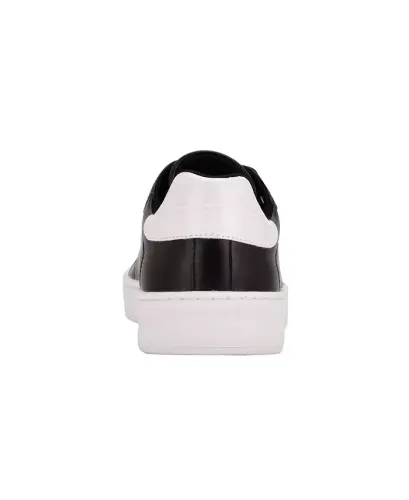 Men's Lucio Casual Lace Up Sneakers - Black, White Croc - 3