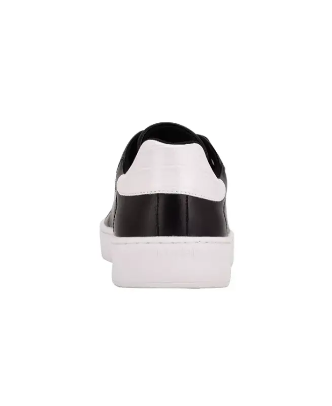 Men's Lucio Casual Lace Up Sneakers - Black, White Croc - 3