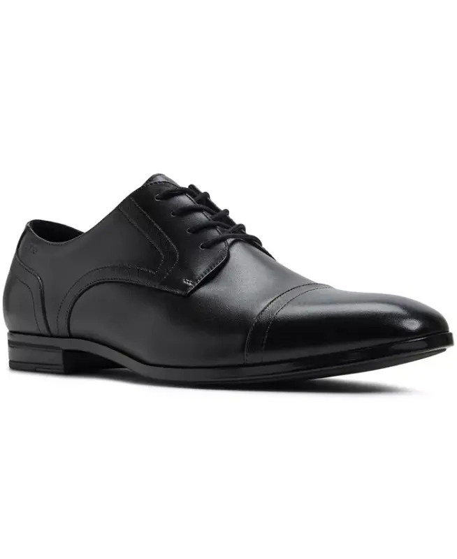Men's Luigi Leather Derby Lace Up Dress Shoe - Black - ALDO