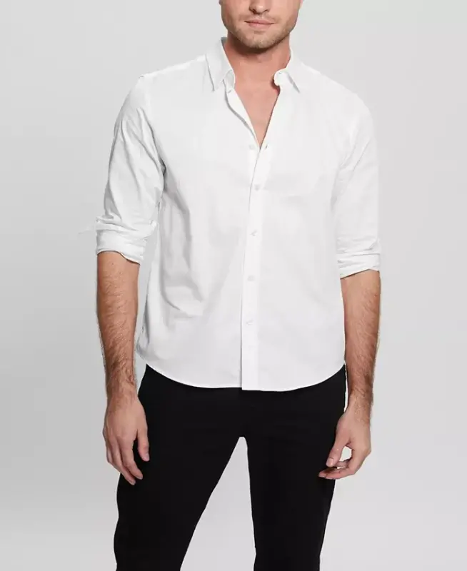 Men's Luxe Stretch Long Sleeves Shirt - GUESS