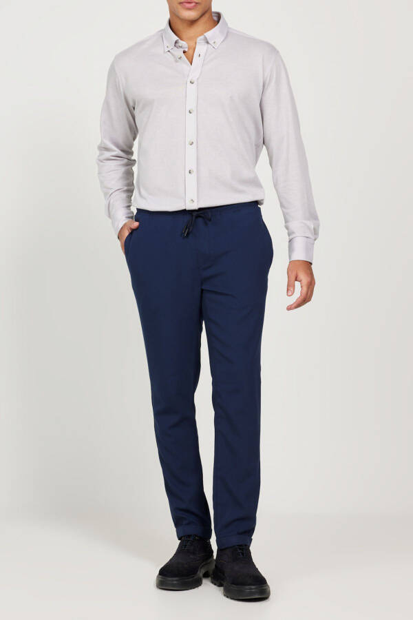 Men's Lycra Comfortable Woven Fabric Jogger Pants - 2
