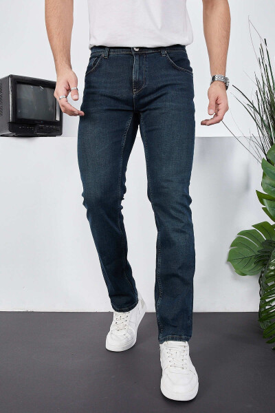 Men's Lycra Denim Regular Fit Jeans - ENZİM JEANS (1)