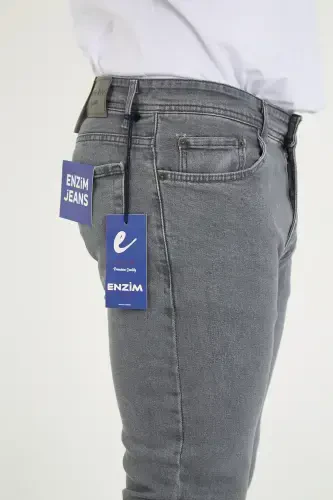 Men's Lycra Denim Regular Fit Jeans-Gray - 6