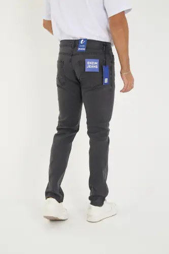 Men's Lycra Denim Regular Fit Jeans-Light Smokey Gray - 4