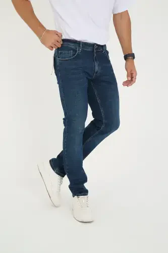 Men's Lycra Denim Regular Fit Jeans-Scratchless Blue - 1