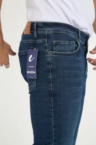 Men's Lycra Denim Regular Fit Jeans-Scratchless Blue - 7