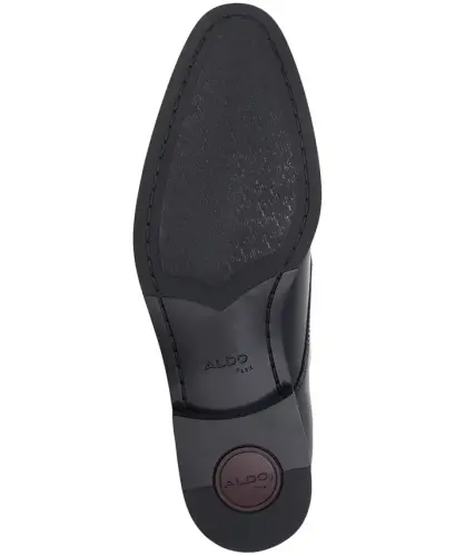 Men's Mackle Leather Lace Up Derby Shoes - 5