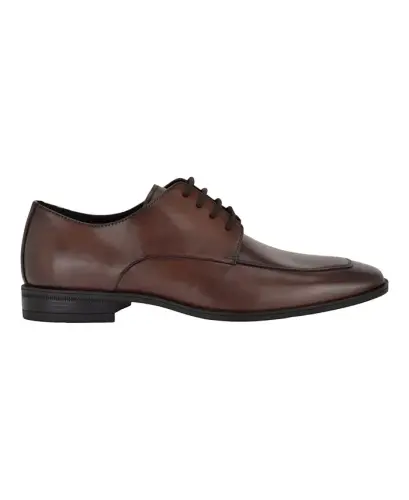 Men's Malley Lace-Up Dress Oxford - Medium Brown Leather - CALVIN KLEIN (1)