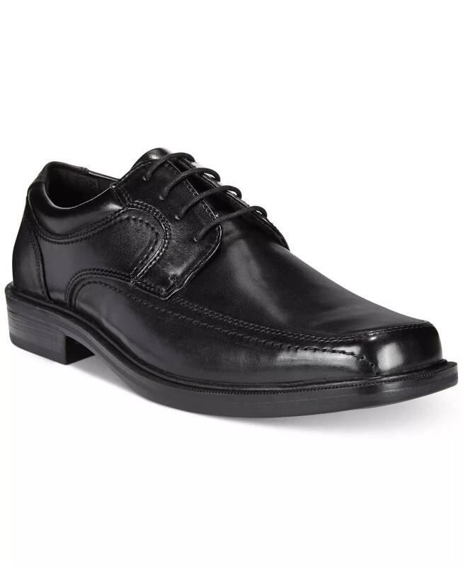 Men's Manvel Faux Leather Oxfords-Black - 1