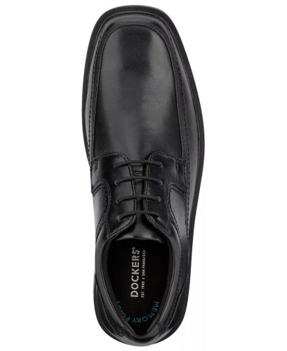 Men's Manvel Faux Leather Oxfords-Black - 6