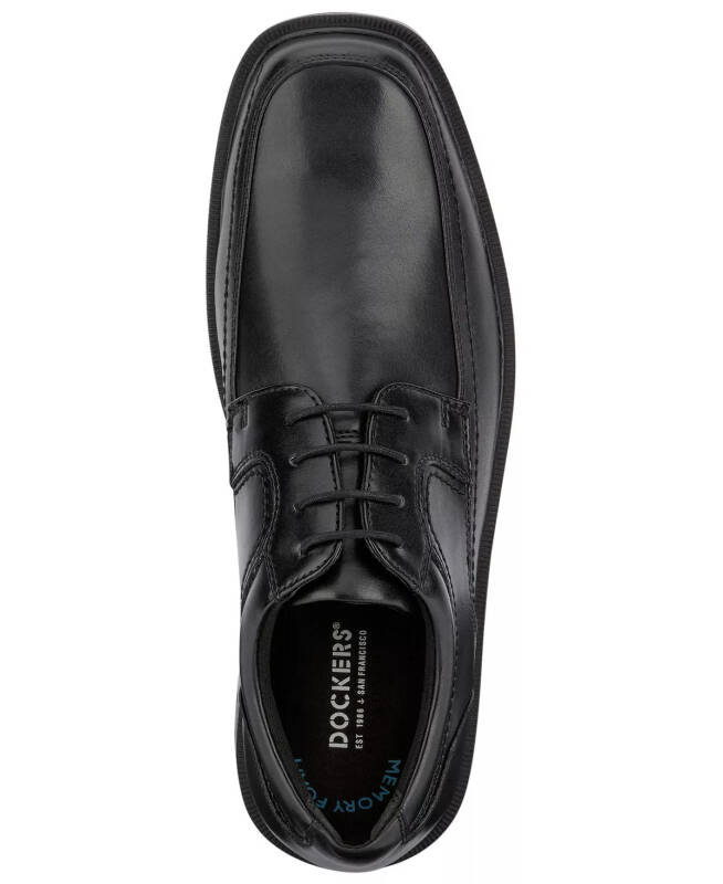 Men's Manvel Faux Leather Oxfords-Black - 6