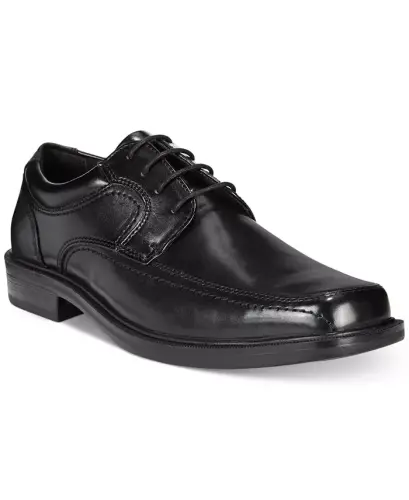 Men's Manvel Faux Leather Oxfords-Black - 1