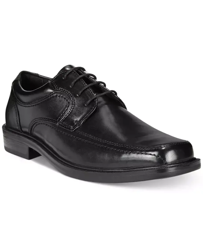 Men's Manvel Faux Leather Oxfords-Black - DOCKERS