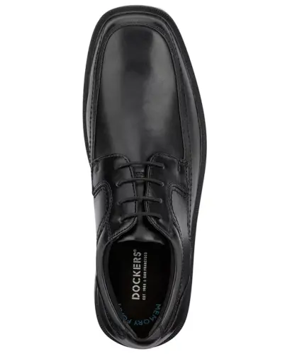 Men's Manvel Faux Leather Oxfords-Black - 6