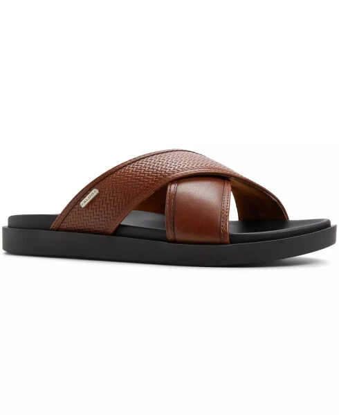 Men's Mario Leather Slip On Sandals - ALDO